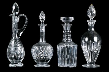 Assembled Grouping Of Four Decanters, Including Baccarat