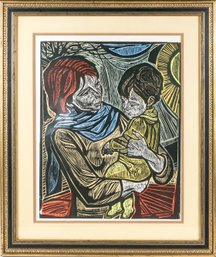 Irving Amen (American, 1918-2011) 'Young Mother' Ltd. Ed. Print