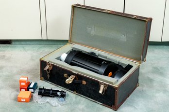 Celestron Telescope On Stand, Together With A Trunk Case