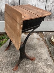 10. Antique School Desk