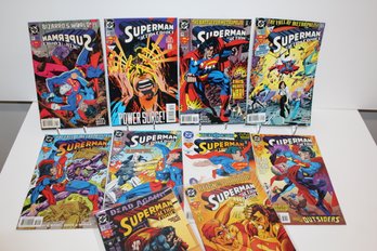 10 Comic Group Action Comics (Superman) 1994-1995 - #697-#705, #709