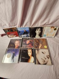 Selection Of 10 CD's By Mariah Carey, Celine Dion, John Tesh, Michael Bolton