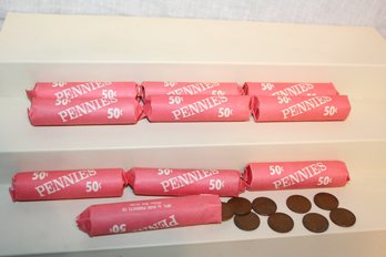10 Rolls Wheat Pennies (years Not Defined)