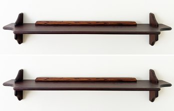 A Pair Of Vintage Wood Wall Shelves