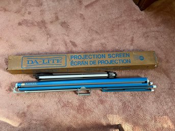 2 Vintage Da-lite Projector Screens With Stand