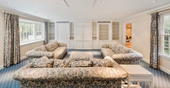 A Custom Built Multi Cabinet Entertainment/Storage Console - Family Room