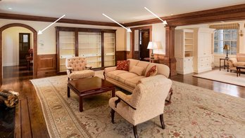 A Custom Wood Archway With Fluted Columns - Plus 2 Additional Doorways