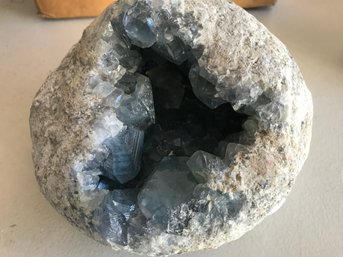 Celestite Crystal Geode,  12LB  6oz