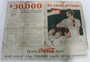 166. Coca Cola Saturday Evening Post Ad