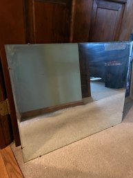 Antique Beveled Edge Mirror, No Frame 30 X 24