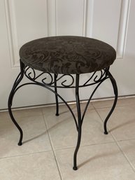 Small Fabric Covered Vanity Stool