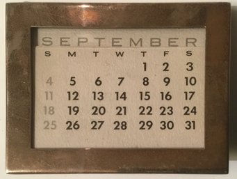 Tiffany & Co. Makers, Sterling Silver Calendar, Photo Frame.