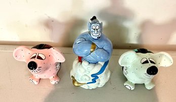 A Group Of Three  Ceramic Piggy Bank