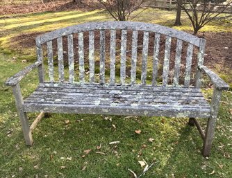 Naturally Weathered  Teak Garden Bench