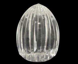 Faceted Crystal Egg Paperweight