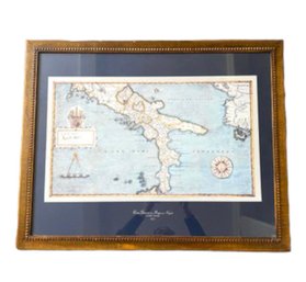 Framed Print Reproduction Early Map Southern Italy Limited Edition Print  (LOC: S1)