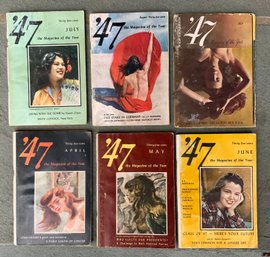 6 Vintage 47 The Magazine Of The Year ~ April, May, June, July, August & Sept 1947  ~