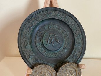 Bronze/copper Angel Platters