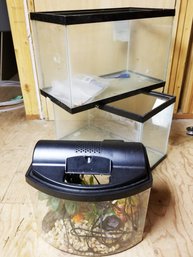 Trio Of Fish Tank Aquariums - Assorted Sizes