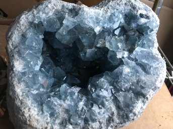 30 LB ,Celestite Crystal Geode