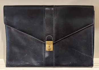 Black Leather Portfolio Case