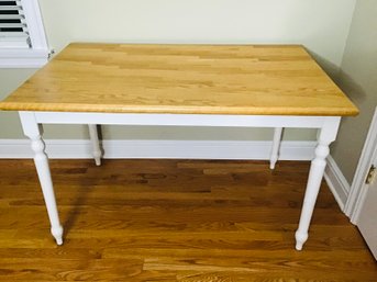 Charming Butcher Block Style Table