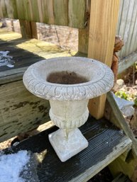 Vintage Cast Stone Urn Planter
