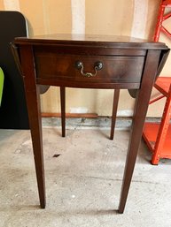 Pembroke Table With Single Drawer, Drop Leaf