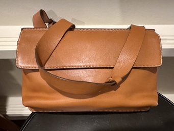 Tods Brown Leather Handbag With Strap