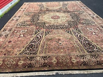 Hand Knotted Persian Rug , 9 Feet 2 Inch By 13 Feet 6 Inches