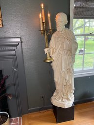A Beautiful Life Size Joseph Statue Lamp