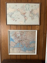 Map Of The World & Map Of Europe