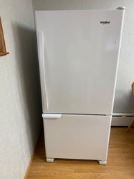 WHIRLPOOL Bottom Freezer Refrigerator -Like New ** Read Full Description/ Barely Used Made In America