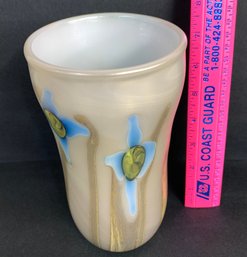 Beautiful Multicolored Art Glass Vase