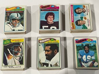 1977 Topps Football Card Lot. Over 300 Cards Total.        Very Clean Cards.     All Cards In Pictures