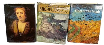 Art Coffee Table Books - Van Gogh- Rembrandt- Michelangelo