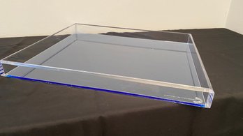 An Alexandra Von Furstenberg Lucite Tray 18' X 21'