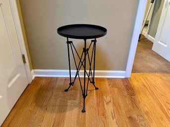 Small Black Metal Side Table With Paw Feet