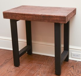 Pottery Barn Griffin Reclaimed Wood Side Table