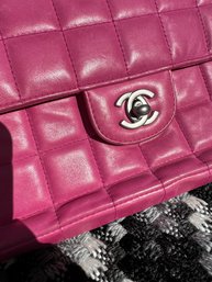 Authentic Chanel Leather Clutch/handbag