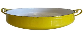Large Vintage Dansk Kobenstyle Enamel Paella Pan