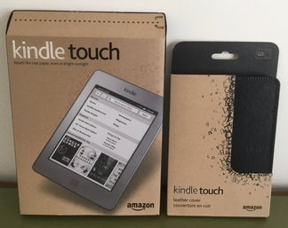 Kindle Touch & Kindle Leather Case Brand New