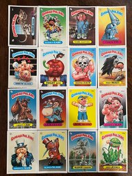 1986 Garbage Pail Kids Sticker Card Lot  All 16 Cards In Picture Are Included In This Lot.  Excel. Cond. Cards