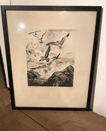 Signed- Gulls Of Monterey Sketch