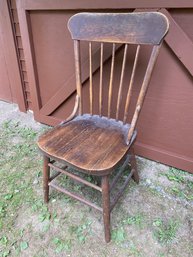 Single Antique Wood Chair