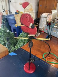 Folk Art Pendulum Santa Balance, Piece Of Art