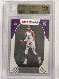 2020 NBA Hoops Tyrese Haliburton Rookie Card #238   Beckett Graded Gem Mint 9.5