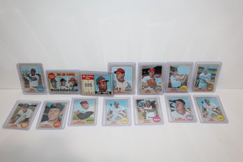 14 Topps 1968 Cards - Tony Oliva - Frank Robinson - Sam McDowell - Matty Alou & More.