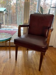Mid Century Leather Executive Office Chair