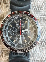 SEIKO Solar Chronograph Quartz Watch